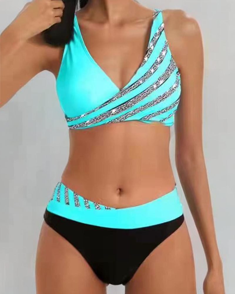 Colorful Tribal Print Swimwear Bikini - Luxivelle