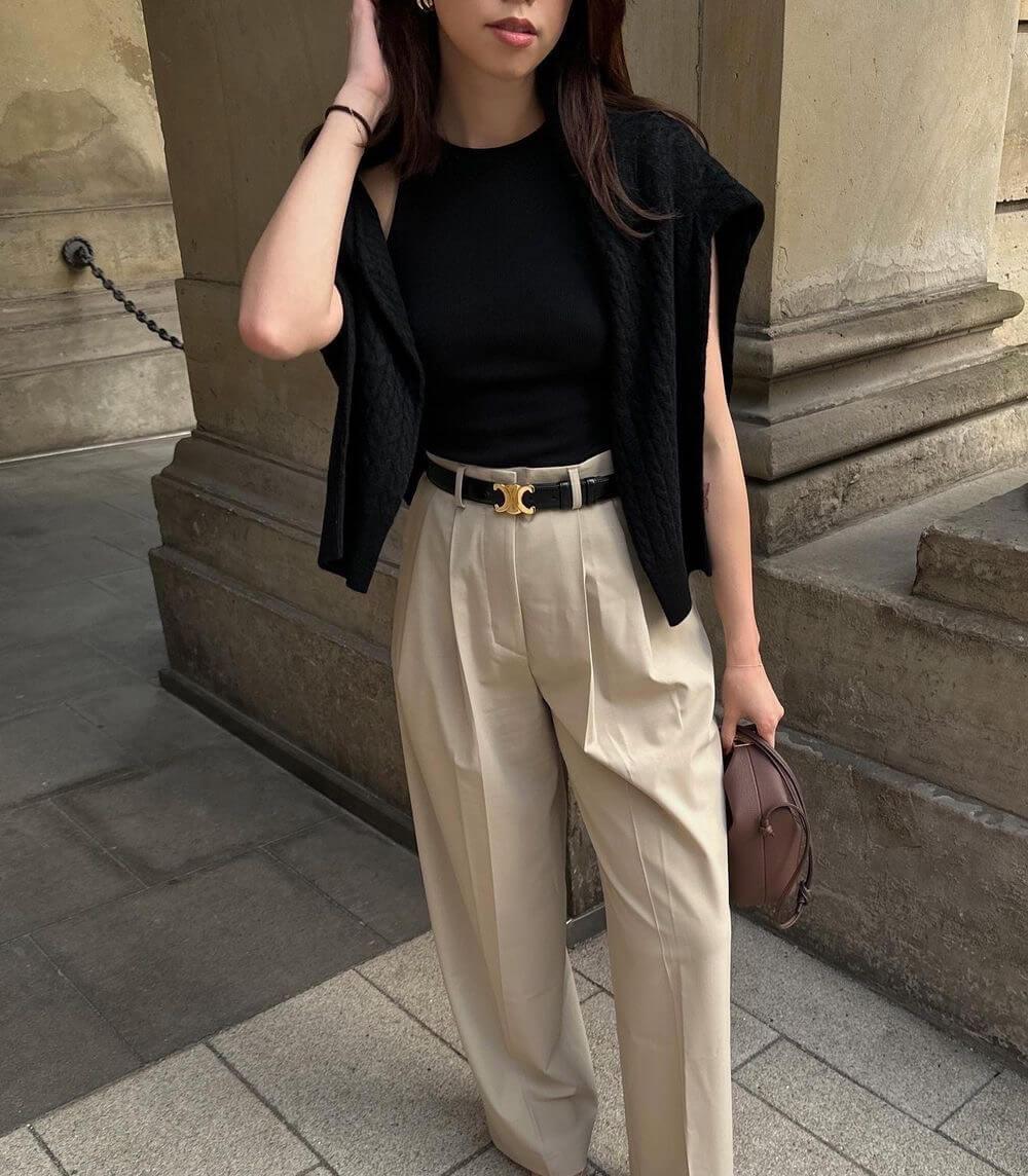 Elegant Leather Waist Belt