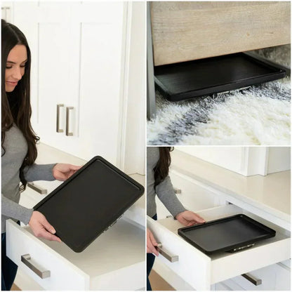 Space Saving Sofa Tray Table for Drinks and Remotes
