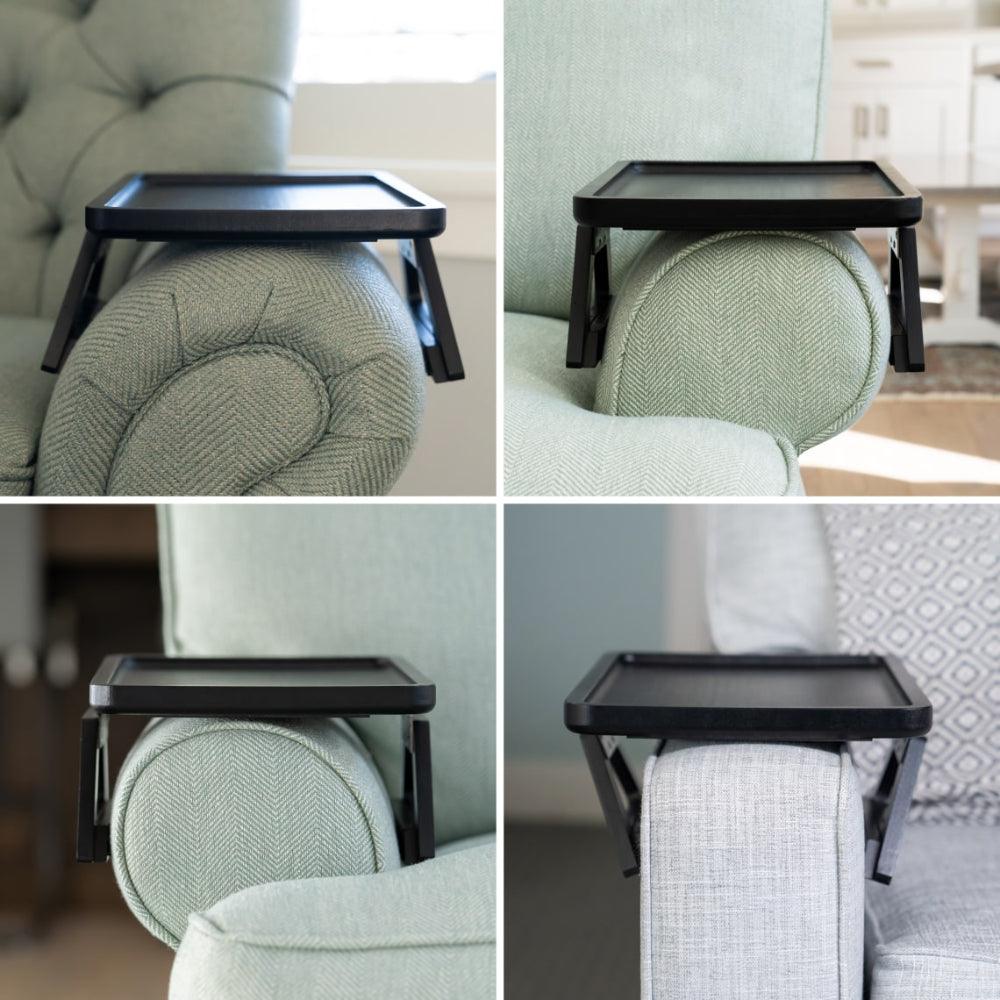 Space Saving Sofa Tray Table for Drinks and Remotes
