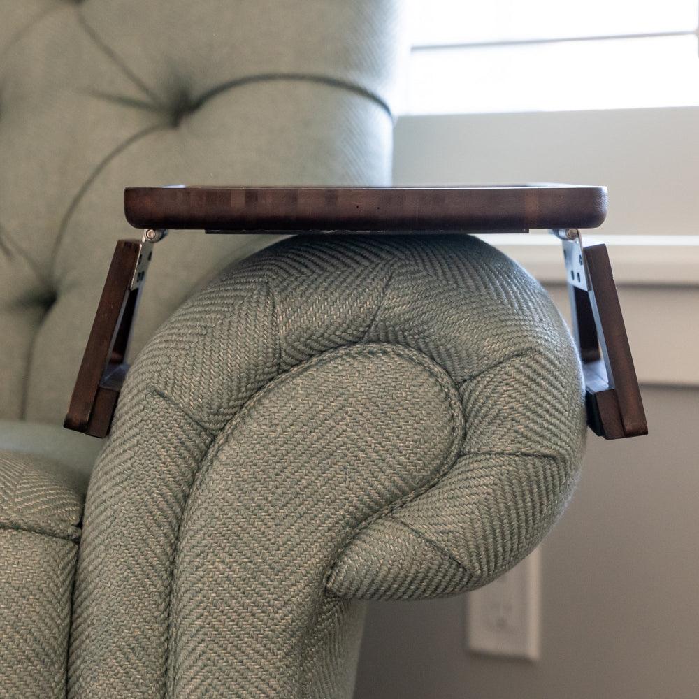 Space Saving Sofa Tray Table for Drinks and Remotes