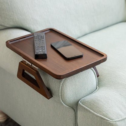 Space Saving Sofa Tray Table for Drinks and Remotes