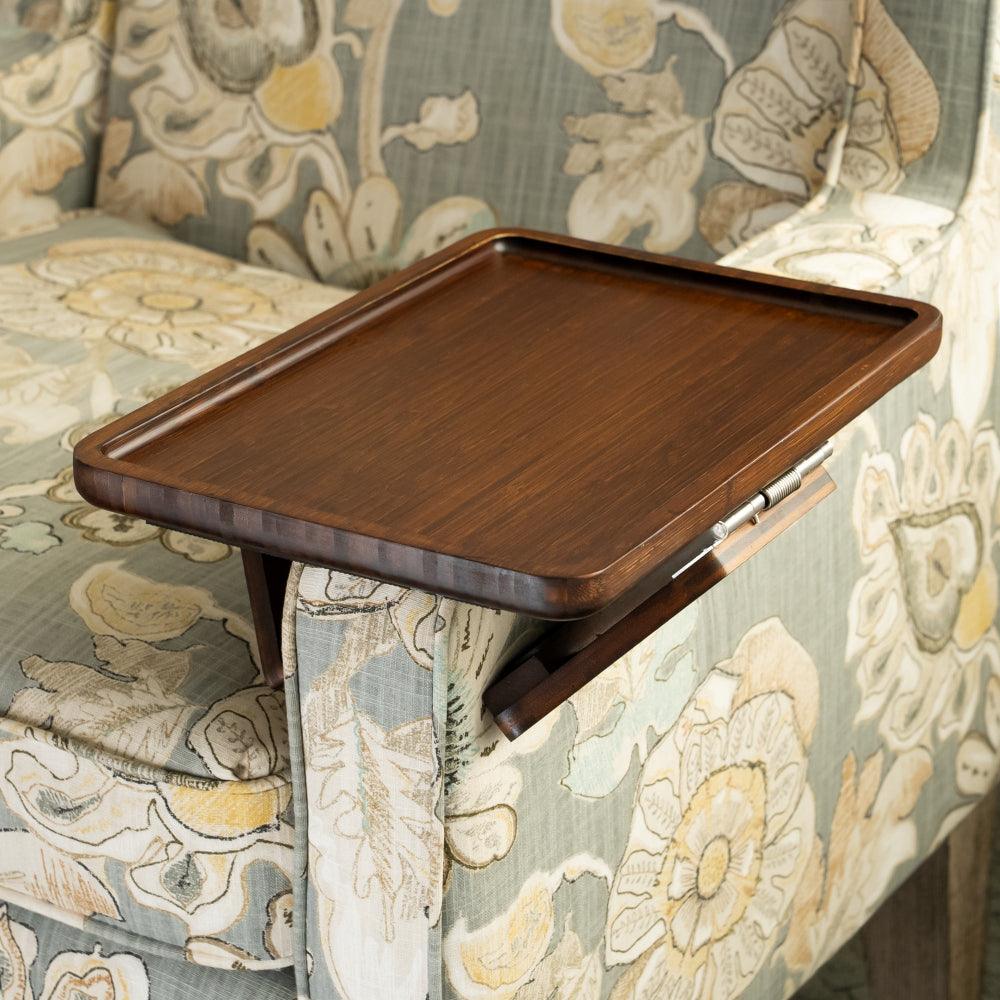 Space Saving Sofa Tray Table for Drinks and Remotes