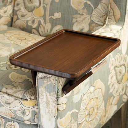 Space Saving Sofa Tray Table for Drinks and Remotes