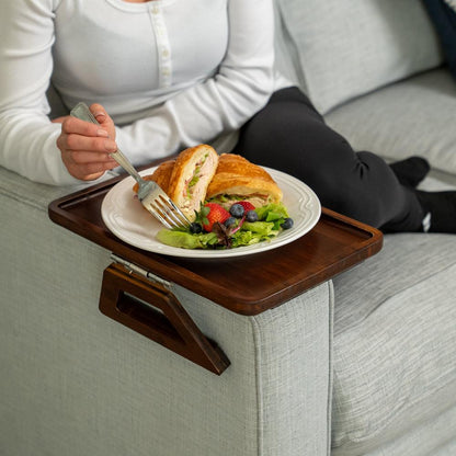 Space Saving Sofa Tray Table for Drinks and Remotes