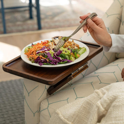 Space Saving Sofa Tray Table for Drinks and Remotes