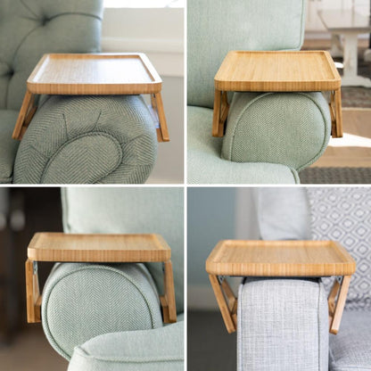 Space Saving Sofa Tray Table for Drinks and Remotes