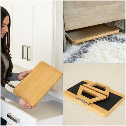 Space Saving Sofa Tray Table for Drinks and Remotes