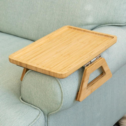 Space Saving Sofa Tray Table for Drinks and Remotes
