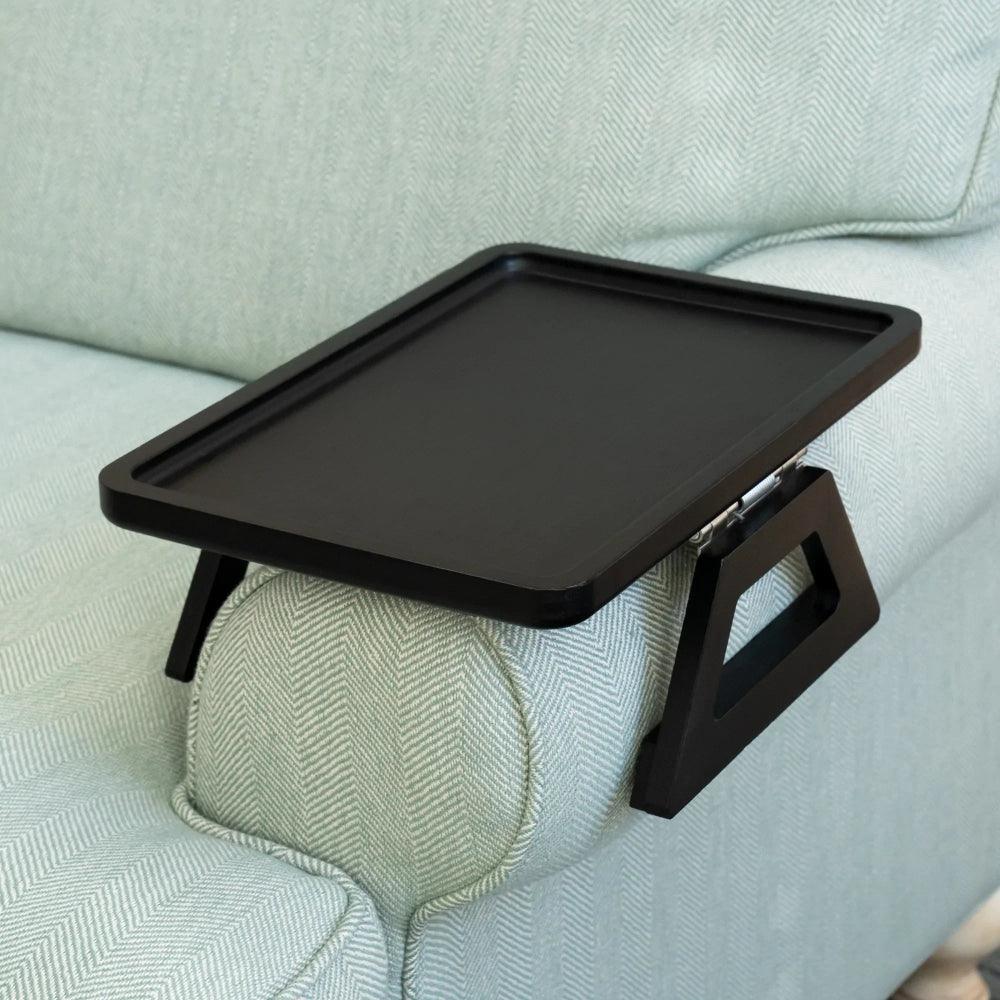 Space Saving Sofa Tray Table for Drinks and Remotes