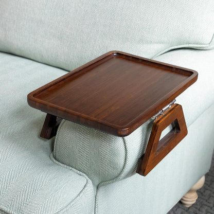 Space Saving Sofa Tray Table for Drinks and Remotes
