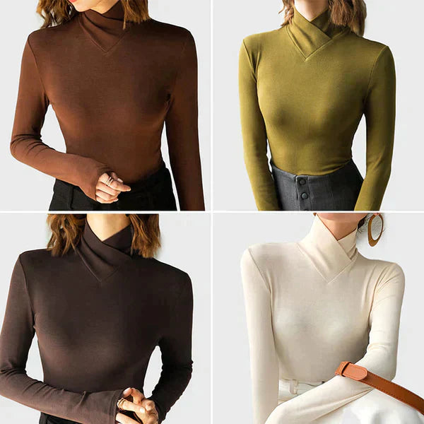 Classic Fall Turtleneck Sweater Top