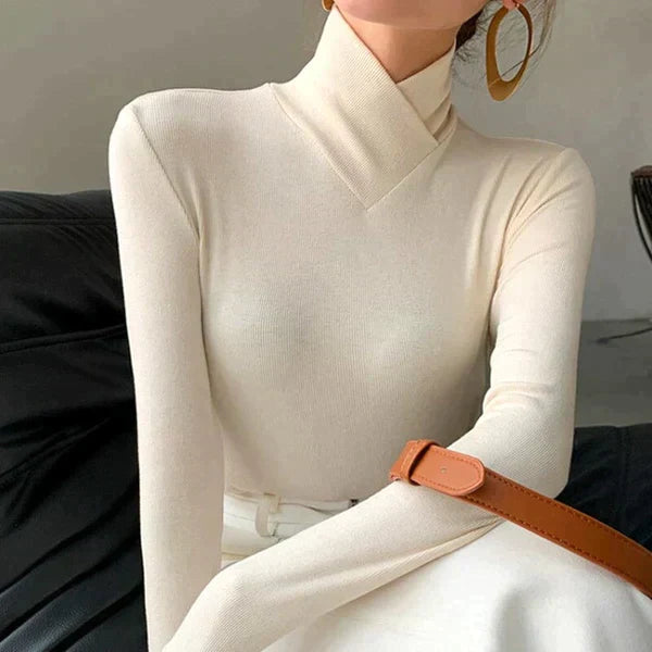 Women's Classic Cozy Turtleneck Sweater Top