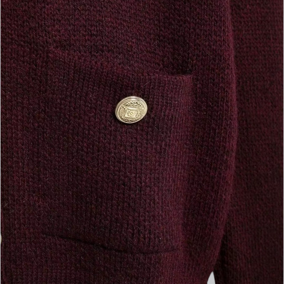 Soft Knit Cardigan with Golden Buttons 1