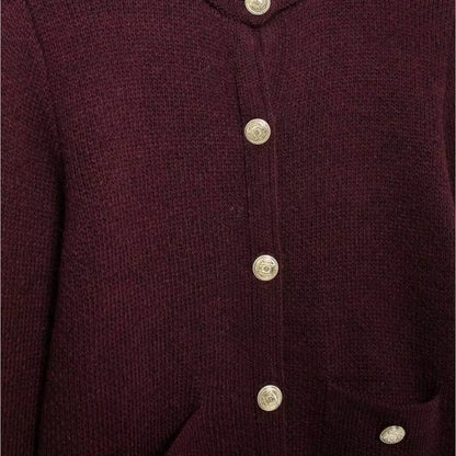 Soft Knit Cardigan with Golden Buttons 2