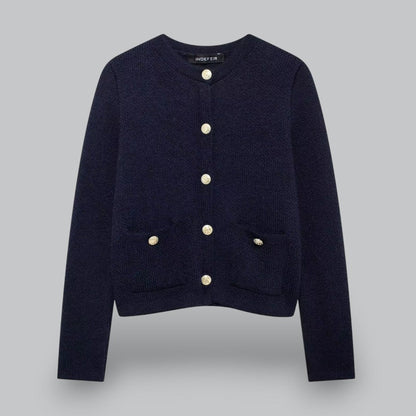 Soft Knit Cardigan with Golden Buttons 5