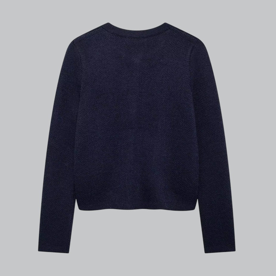 Soft Knit Cardigan with Golden Buttons 6