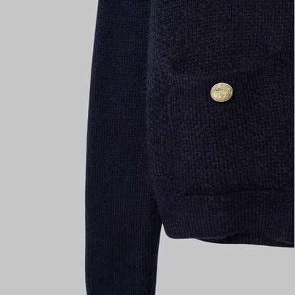 Soft Knit Cardigan with Golden Buttons 7