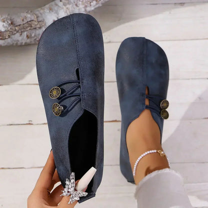 Comfortable Leather Women's Slip On Shoes