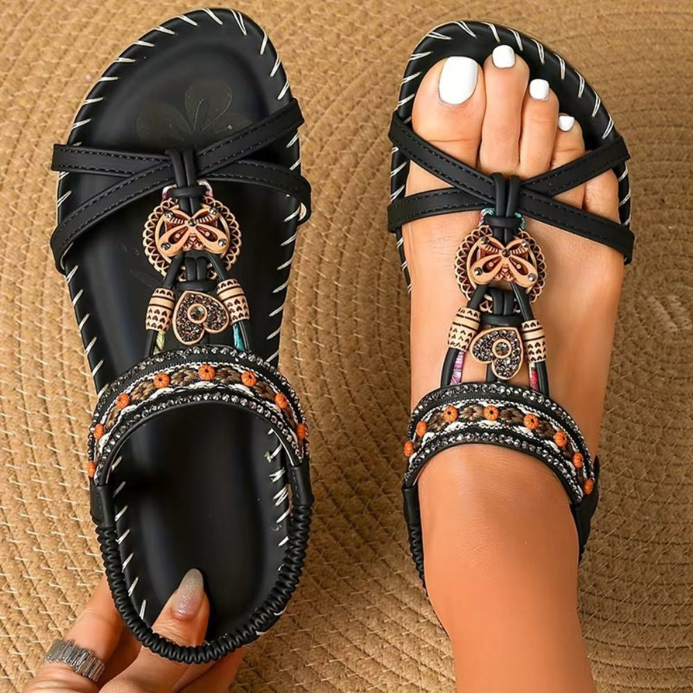 Comfortable Women's Flat Bohemian Summer Sandals - Luxivelle