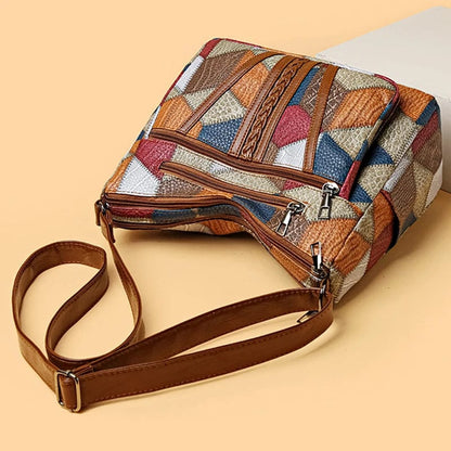 Colorful Boho Patchwork Handbag
