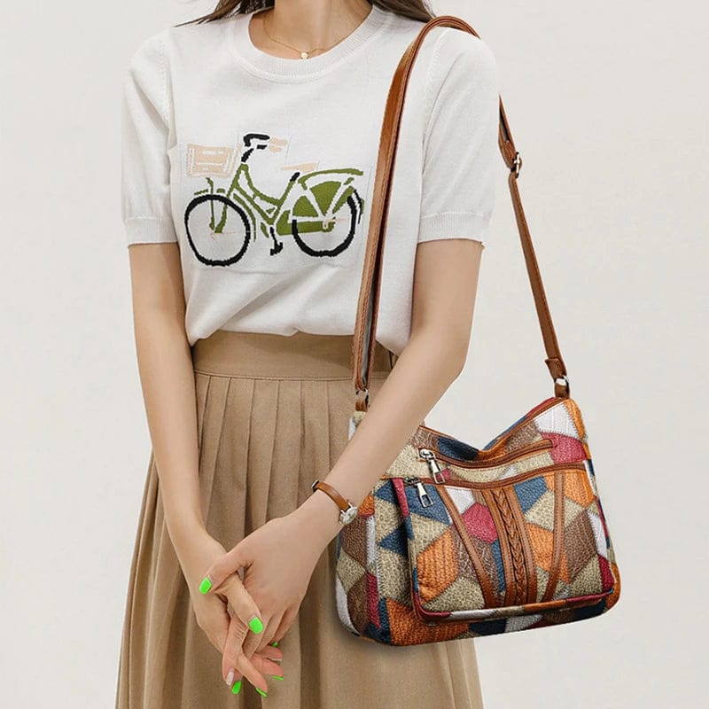 Colorful Boho Patchwork Handbag