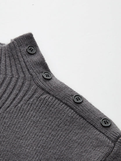 Women's Short Knit Puff Sleeve Sweater