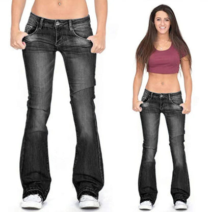 Women's Classic Flare Bell Bottom Jeans