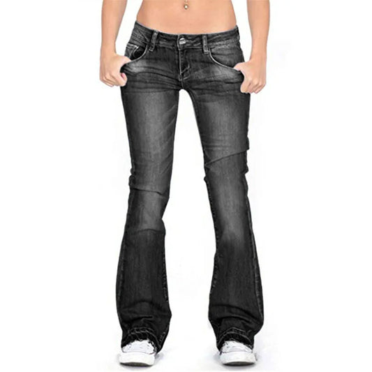 Women's Classic Flare Bell Bottom Jeans - Luxivelle