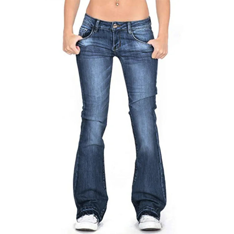Women's Classic Flare Bell Bottom Jeans