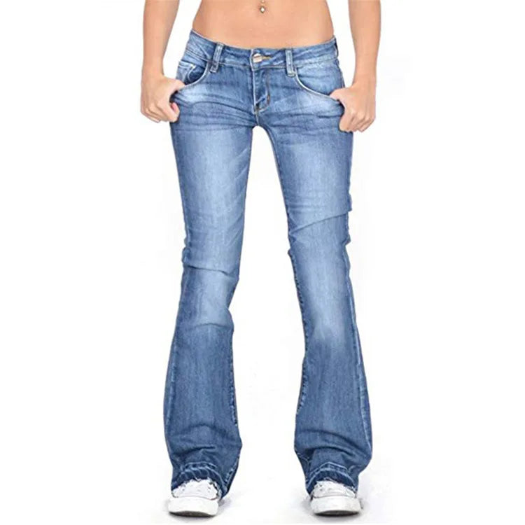 Women's Classic Flare Bell Bottom Jeans