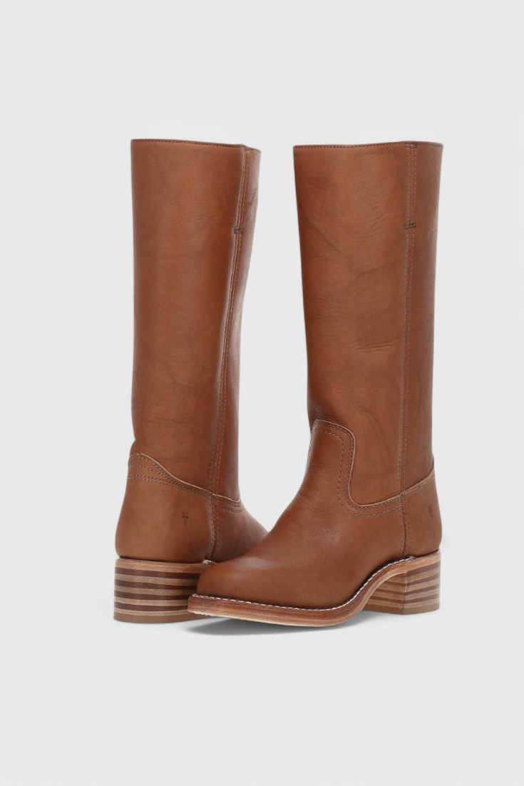 Tall Brown Leather Boots for Ladies