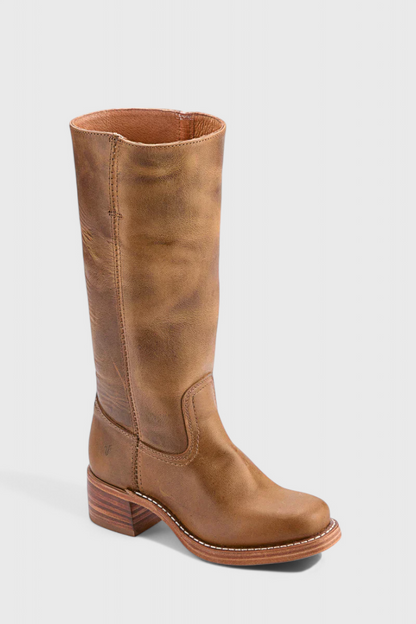 Tall Brown Leather Boots for Ladies