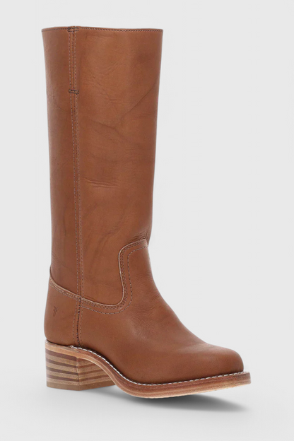 Tall Brown Leather Boots for Ladies