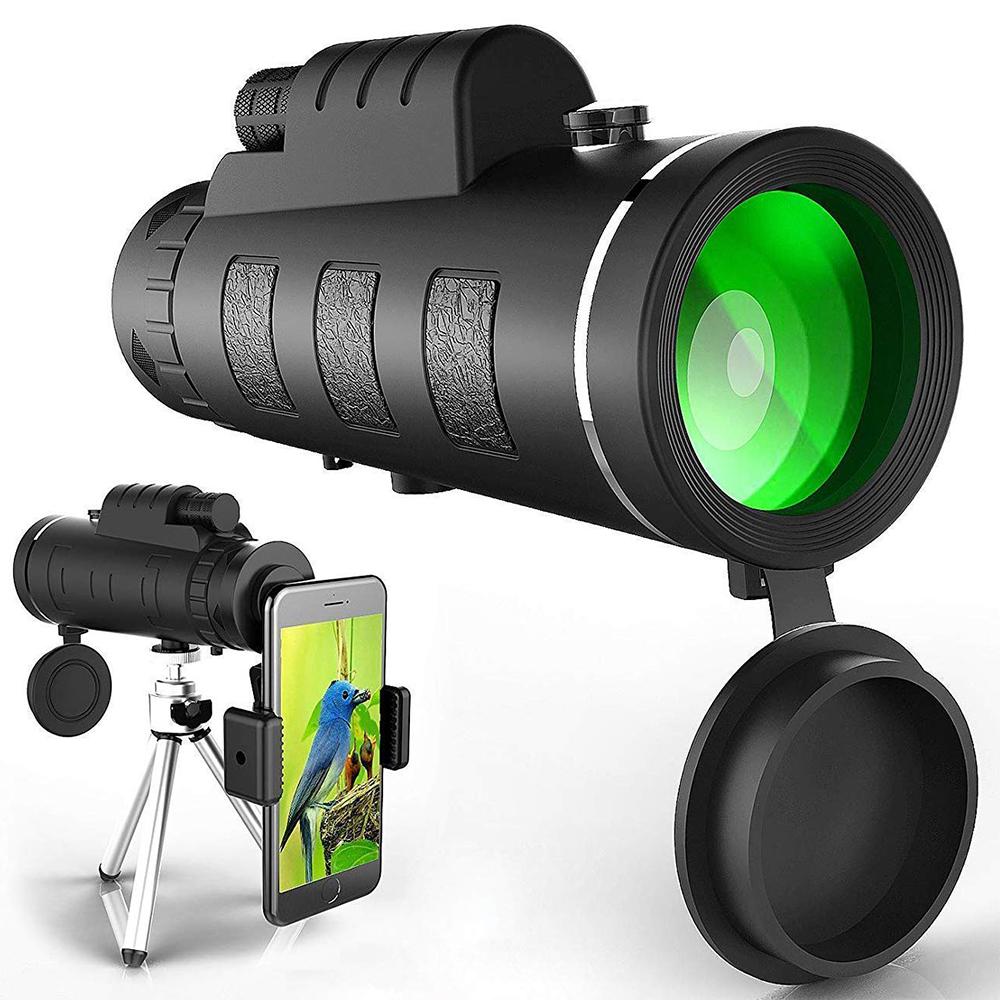 Portable HD Monocular Telescope with Phone Mount & Tripod