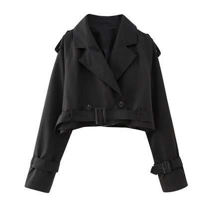 Stephanie | Elegant short trench coat
