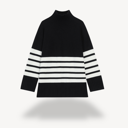 Striped Knit Sweater for Women 0