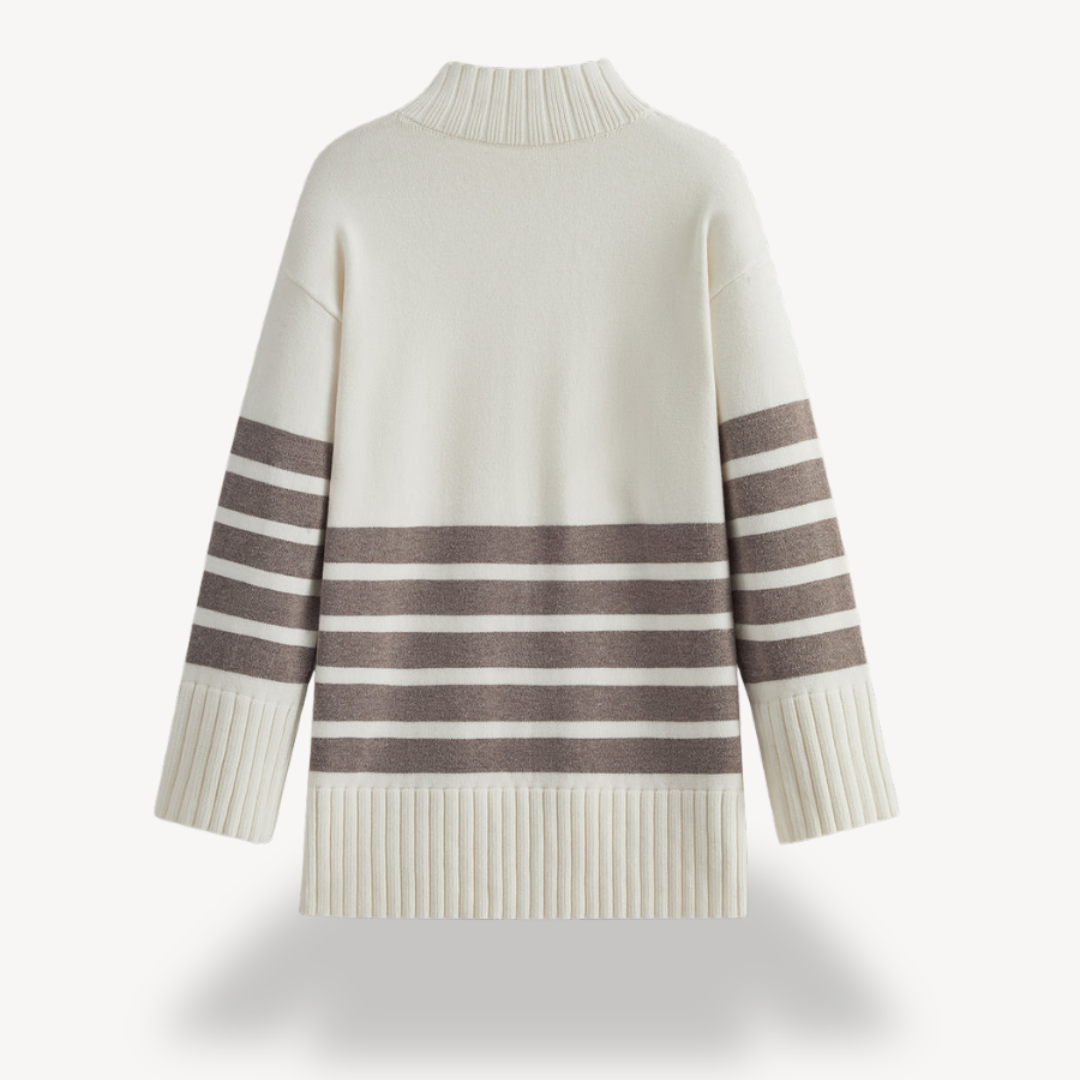 Striped Knit Sweater for Women 3