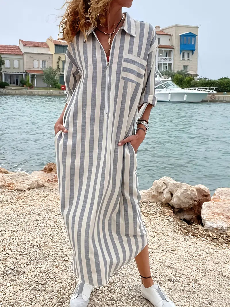 Casual Striped Sundress
