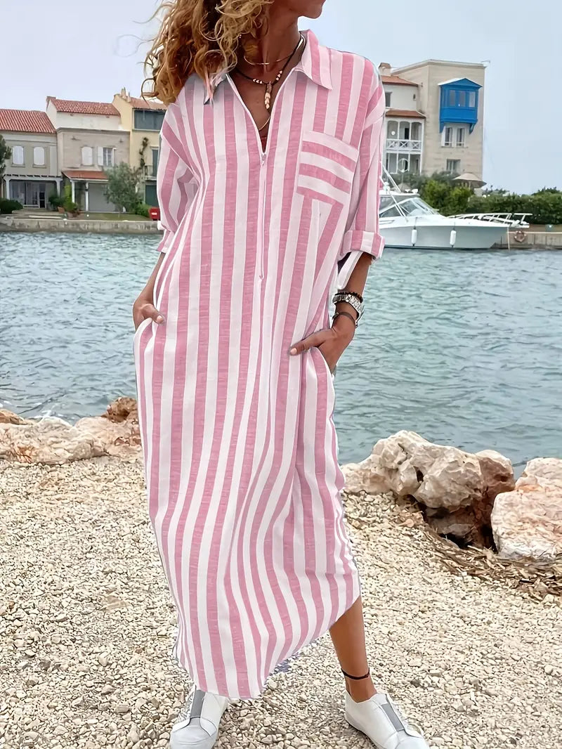 Casual Striped Sundress