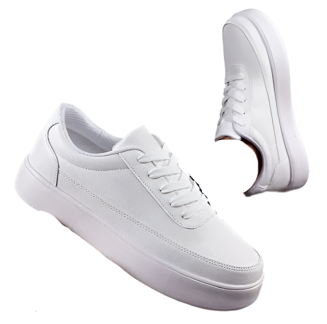 Stylish White Sneakers for Men with Comfortable Design 4