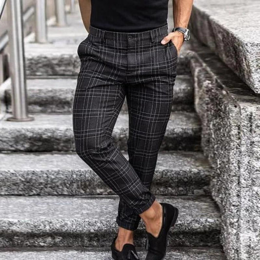Classic Plaid Trousers for Men - Luxivelle