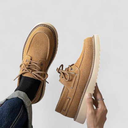 Suede Casual Low Top Lace Up Shoes for Men 2