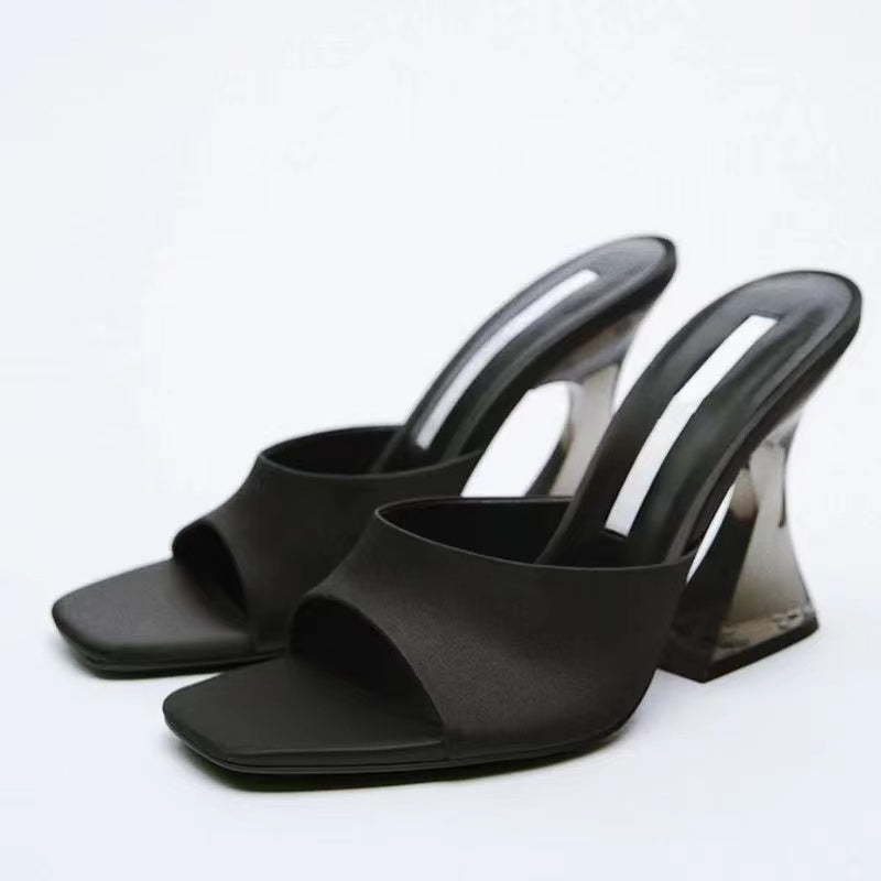 Ladies' Comfortable Block Heel Sandals - Luxivelle