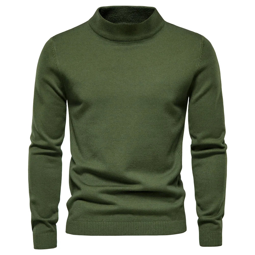 Sweater - Knit Blend Half Turtleneck And Neck Coverage 10