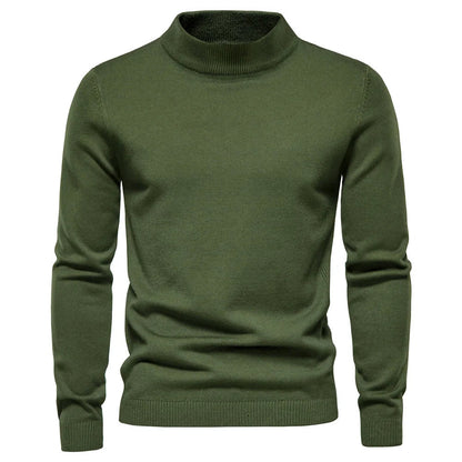 Sweater - Knit Blend Half Turtleneck And Neck Coverage 10
