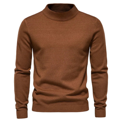 Sweater - Knit Blend Half Turtleneck And Neck Coverage 4