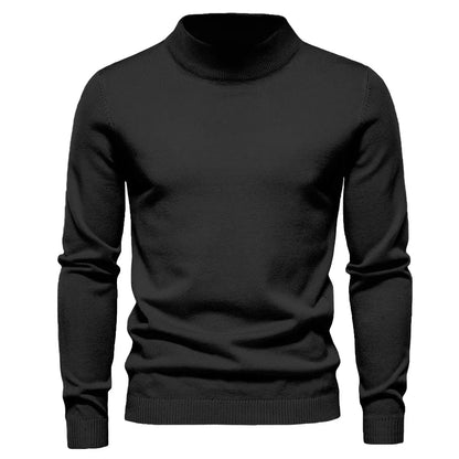 Sweater - Knit Blend Half Turtleneck And Neck Coverage 6