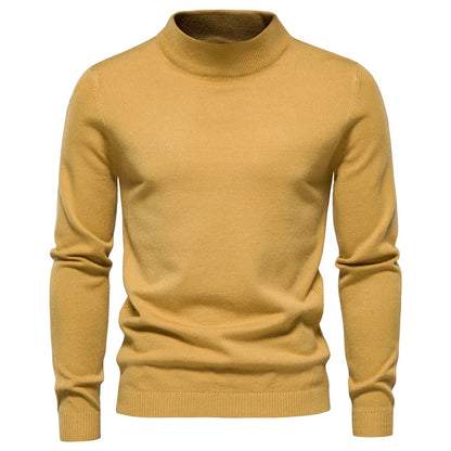 Sweater - Knit Blend Half Turtleneck And Neck Coverage 8