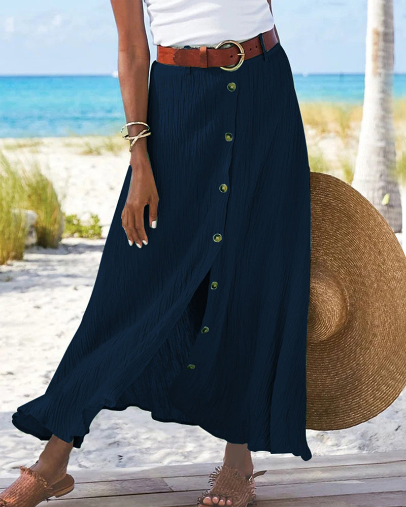 Elegant Loose Fit Maxi Skirt | Everyday Style Dress
